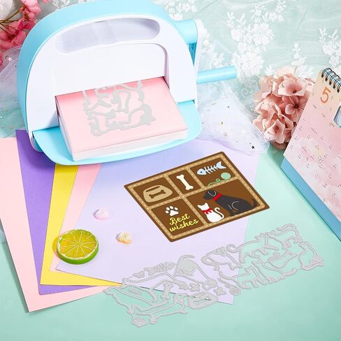 GLOBLELAND Sofa and Chair Cutting Dies Metal Retro Layered Cat and Dog Cutting Die Template Paper Cutting Dies for Scrapbooking Card Making Crafts Paper Cards in Kuwait