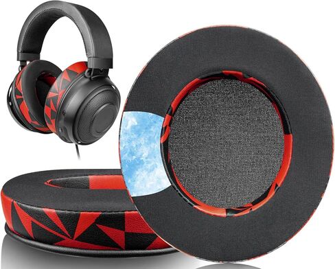 استبدال وسائد الأذن من SOULWIT، لسماعات Razer Kraken 2019/Tournament Edition/Ultimate/Kitty، وسادات الأذن لسماعات Nari/Essential/Ultimate، Blackshark V2 X، Kraken X/V3 X - رمادي in Kuwait