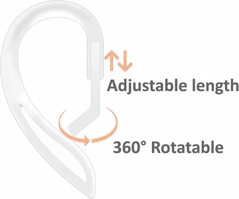 خطافات الأذن متوافقة مع AirPods 4 2024 الجيل الرابع الجديد، 3 أزواج من خطافات سماعات الأذن المصنوعة من السيليكون الناعم المضادة للانزلاق، متوافقة مع AirPods 4 3 أزواج BWC in Kuwait