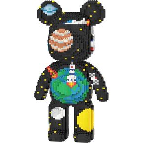 DAHONPA Animal Space Bear Micro Building Blocks Set (7220 Pieces) Universe Planet Brick with Storage Drawer, Gift for Adults and Kids