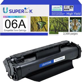 Compatible Toner Cartridge Replacement for HP 06A C3906A use for Laserjet 5L Xtra 5L-FS 6L 6Lse 6Lxi 3100 3100se 3100xi 3150 3150se 3150xi(Black, 1-Pack)