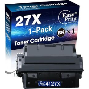 EASYPRINT Compatible 27X Toner Cartridge Replacement for HP 27A 27X C4127A C4127X Compatible for HP 4000 4000N 4000SE 4000T 4000TN 4050 USB-MAC 4050 SE 4050T 4050TN Printer (1 Black)