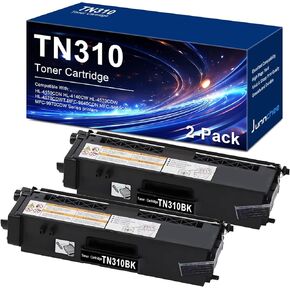 TN310 Black Toner Cartridge Replacement for Brother TN-310 TN-310BK TN310BK TN310 Toner Cartridges for HL-4150CDN HL-4570CDW MFC-9970CDW Printer (2-Pack)