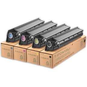 T FC415U 4515AC T-FC415U Toner Cartridge Compatible FC415U T-FC415U-K T-FC415U-C T-FC415U-M T-FC415U-Y Toner Cartridge Replacement for Toshiba E-Studio 2515AC 3015AC 3515AC 4515AC 5015AC Printer