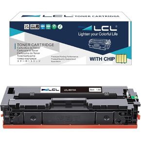 LCL متوافق مع 206A W2110A 206X W2110X خراطيش الحبر الأسود مع استبدال رقاقة OEM لللون HP LASERJET PRO M255 M255DW M255NW MFP M282NW M283 M283CDW M2833FDW (1-pack)