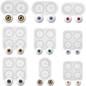 Funshowcase Eyeball Dome Silicone Molds 6-Count