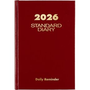 AT-A-Glance 2026 يوميات ، مذكرات قياسية ، يوميًا ، 5 "× 7.5" ، صغير ، غلاف ، أحمر (SD3871326)