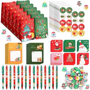 yeaqee 144 PCS حفلة عيد الميلاد لصالح الحزمة السائبة تشمل محو محواة نقطة الكريسم