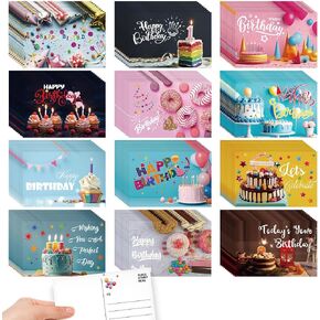 Kosiz 120 PCS شكرًا لك بطاقات 4 × 6 بوصة بتقدير البطاقات البريدية المتنوعة بطاقات تحية فارغة ، 12 أنماط
