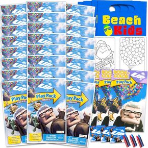 مجموعة Disney "Up" Mini Party Favors - حزمة مع 24 "حزم" UP "مع صفحات التلوين والملصقات والمزيد | إمدادات حفلة عيد ميلاد ديزني