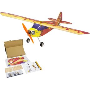 RC Plane, Wings Hobby E31 J3 Fixed-Wing Aircraft Model Kits Toy for Beginners, 600mm Wingspan PP Foam, Hobby Remote Control Airplane for Adults
