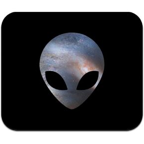 Alien Head in Space Low Profile Thin Rubber Mouse Pad Mousepad