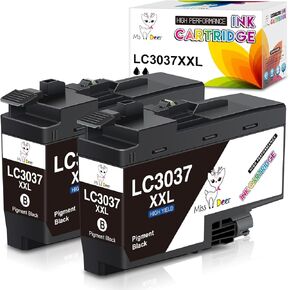 ملكة جمال Deer LC3037 خراطيش الحبر الأسود بديل متوافق مع Brother LC3037BK LC3037 LC3037XXL LC3039 ، العمل لـ Brother MFC-J6945DW MFC-J5845DW XL MFC-J5945DW MFC-J65455555DW XL
