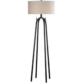 Kenroy Home مصباح الأرضيات الحديثة ، ارتفاع 61.5 بوصة ، قطر 20 بوصة مع الانتهاء من البرونز الفرك