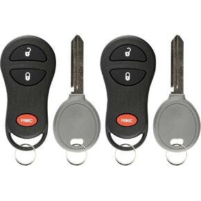 KeylessOption Keyless Entry Remote Fob Uncut Ignition Car Key Replacement for GQ43VT17T, 04686481 in Kuwait