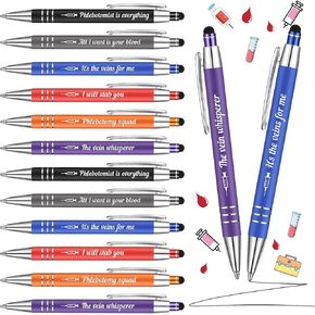 12 PCS Phlebotomist Week Gifts Phlebotomy Pen Essentiales Higds التخرج للنساء