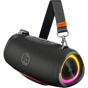 Portable Loud Bluetooth Speaker, 60W Large Subwoofer Wireless Bluetooth 5.3 with Powerbank USB Charge Out,Waterproof IPX7,Rugged Outdoor Boombox for Party,Camping,Beach,RV Life,Garage