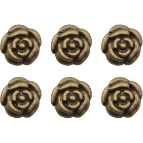 مجموعة XGNG من 24 Rosette Rivets Hift Box Cortume Crucifix Crucifix Accessories Antique Brass Rivets Leather Craft Protes Alloy DIY Decoration