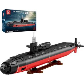 مجموعات بناء الغواصة النووية للبالغين ، 1: 125 من طراز SSN Ssn Model 33049 ، ديكور المنزل المذهل ، هدايا لعبة الغواصة القابلة للتحصيل لـ 14+ (2988 PCS)