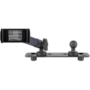 Bulletpoint Dash Mount Cell Phone Holder Compatible with 2013-2018 RAM Truck & 2019+ RAM 1500 Classic 20mm Ball Mount - Compatible with iPhone and Android Smartphones (Dual Ball with 2 Phone Holders)