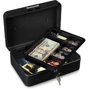 Honeywell Safes & Door Locks 6112TL Standard Steel Cash Box with Key Lock, Teal in Kuwait