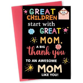 Happy Mothers Day Gift for Mom, Funny Mother's Day Card from Son Daughter for Her, Thank Mom Greeting Card