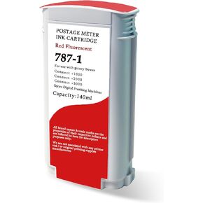 787-1 بدائل خرطوشة الحبر لـ Pitney Bowes 787-1 FluorScent Red للطابعة Pitney Bowes Sendpro Connect+ 1000 2000 3000 Postage Meters