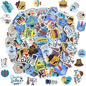 Father's Day Foam Sticker Shapes Happy Fathers Day Stickers for Craft Party Decoration Home Activities 300Pcs