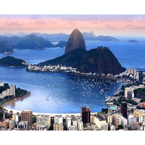 Zuvrdiai Brazil Rio de Janeiro City Mountains Bay Painting bast
