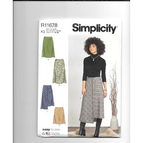 Simplicity Easy to Seew نمط الخياطة R11678 Size K5 (تنانير Misses)