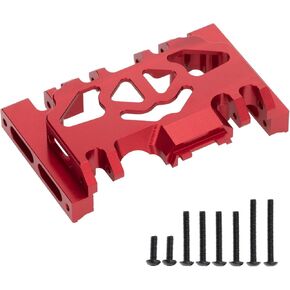 الألومنيوم سبيكة التروس علبة الترس جبل هيكل هيكل لوحة متزلج متوافق مع 1/10 Traxxas TRX4 TRX-4 82056-4 BRONCO BLAZER G500 RC CAR PRASTIONS (RED)