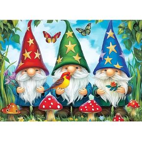 مجموعات الطلاء Domrom Gnomes للماس للبالغين ، وفرص الفصح الفنية في عيد الفصح للمبتدئين للمبتدئين ، و DIY Easter Diamond Dots Paint with Diamonds Art and Marks for Hobbies ، و Gifts ، و Home Decor 12x16in