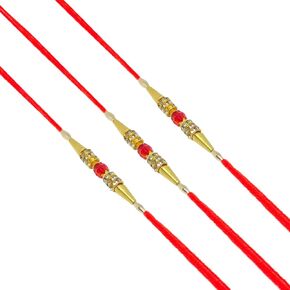 Thenext7 مجموعة من 3 سوار Rakhi للأخ ، Rakhee ل Bhaiya ، Rakhi Rakshabandha هدية لأخت الأخ