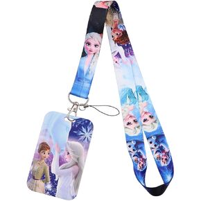 Princess Snow White Cinderella Belle Frog Elsa Littl Mermaid Badges Holders Keysiain Ceychain للسفر والرياضة والأكياس (الأخضر)