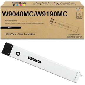 W9190MC W9040MC Black Toner Cartridge Replacement for MFP E77822dn E77822z E77825dn E77825z E77830dn E77830z Printers