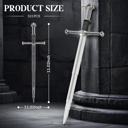Sword Building Sets for Adults, Cool The Sword of The Masters 99014, Collectible Build and Display Model, Anime-Style Cosplay Toy Sword, Gifts for Classic Game Fans Boys Girls 14+ (820 PCS) in Kuwait