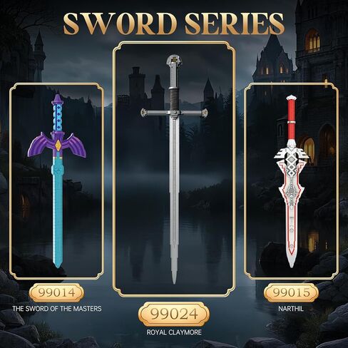 Sword Building Sets for Adults, Cool The Sword of The Masters 99014, Collectible Build and Display Model, Anime-Style Cosplay Toy Sword, Gifts for Classic Game Fans Boys Girls 14+ (820 PCS) in Kuwait
