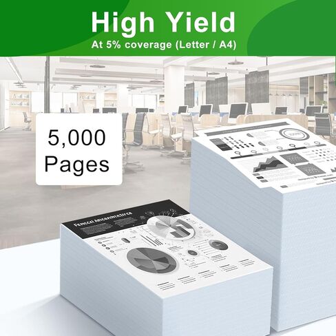 50F1H00 Black High Yield Toner Cartridge(2-Pack) Compatible 501H 50F1H00 Toner Cartridge use for Lexmark MS310dn MS312dn MS315dn MS410dn MS415dn MS510dn MS610dn Printer in Saudi Arabia