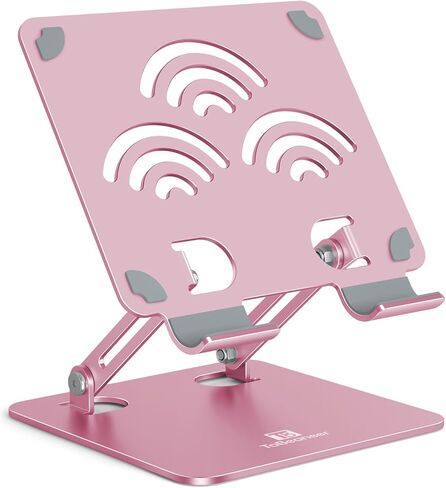 Tablet Stand, Adjustable Tablet Holder for Desk – Premium Aluminum, Portable Holder for iPads, Kindle, Switch, and Smartphones, Fits 4-12" Devices (Silver, Pro Size) in Kuwait