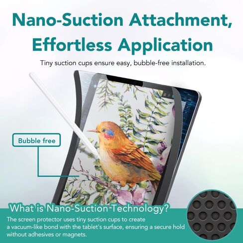 BELLEMOND - 2 Pack - Made in Japan Paper Screen Protector Crafted Exclusively for Google Pixel Tablet (2023) - 11" Matte Surface PET Film for Writing & Drawing - W23GPXT11PLK(2) in Kuwait