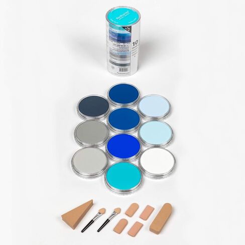Panpastel Artist Pastels by Golden ، Seascape Set ، 10 Color ، Provess Artist Pastels ، Freefy Pan Format (تشبه الكيك) in Kuwait