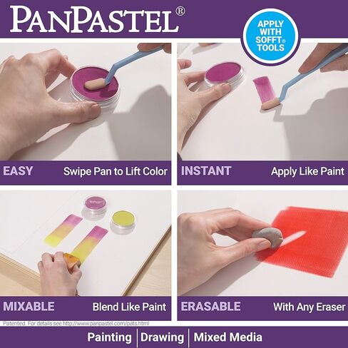 PanPastel Artist Pastels by GOLDEN, Seascape Set, 10 Color, Professional Artist Pastels, Unique Pan Format (cake-like) in Saudi Arabia