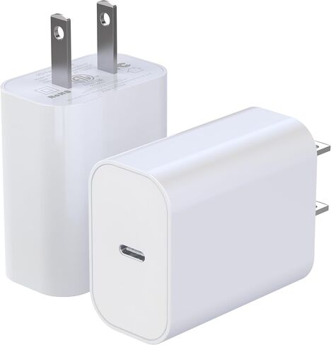 4-Pack USB C Block, for iPhone Charger Block, 20W Power Wall Type C Adapter, Fast Type C Charging Plug for iPhone 16, 16 Plus,15, 15 Pro Max,14,13,12,11, X, XR, XS Max, Galaxy S24, S23, S22, S21, S20 in Kuwait