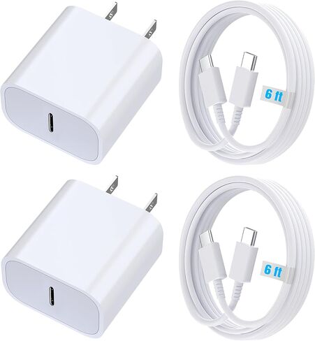 4-Pack USB C Block, for iPhone Charger Block, 20W Power Wall Type C Adapter, Fast Type C Charging Plug for iPhone 16, 16 Plus,15, 15 Pro Max,14,13,12,11, X, XR, XS Max, Galaxy S24, S23, S22, S21, S20 in Kuwait