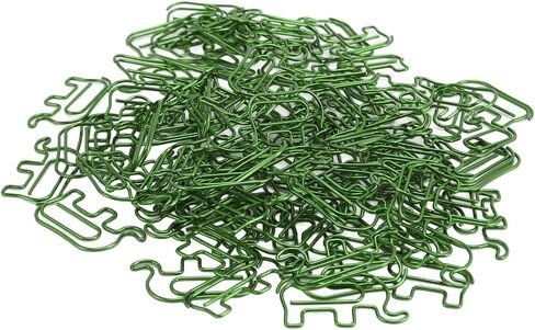 100pcs مقاطع الورق اللطيفة على شكل الفيل ، ودليل ورق من الفولاذ المقاوم للصدأ ، ومقطع ورق مع صندوق تخزين لإشارات الصور الورقية لمدرسة المكاتب والمنزل (الأخضر) in Kuwait