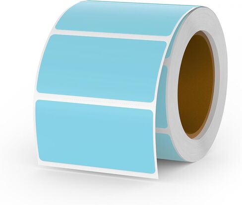 Brown Direct Thermal Labels Vinyl 1 × 2 Inch Self-Adhesive Rectangle Stickers Roll Waterproof Printer Decals Name Tag for QR Code DIY Office Address 500 PCS in Kuwait