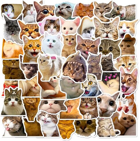 100 pcs Cute Pet Stickers & Decals - Adorable Cats & Dogs, Kawaii Patterns, Vinyl Waterproof for Tumblers, Journals, Phone Cases, Great for Kids, Teens & Animal Lovers in Kuwait