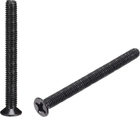 uxcell M4 x 8mm Phillips Screw Fastener Black for Laptop PC TV Fan Switch 200pcs in Saudi Arabia