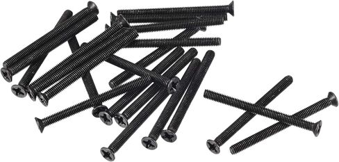 uxcell M4 x 8mm Phillips Screw Fastener Black for Laptop PC TV Fan Switch 200pcs in Saudi Arabia