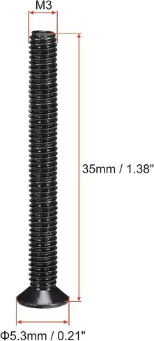 uxcell M4 x 8mm Phillips Screw Fastener Black for Laptop PC TV Fan Switch 200pcs in Saudi Arabia